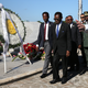 President of Equatorial Guinea Teodoro Obiang Nguema Mbasogo (wearing blue tie) arrives to pay tribute to Cuba's late President Fidel Castro at the Jose Marti Memorial in Revolution Square in Havana, Cuba